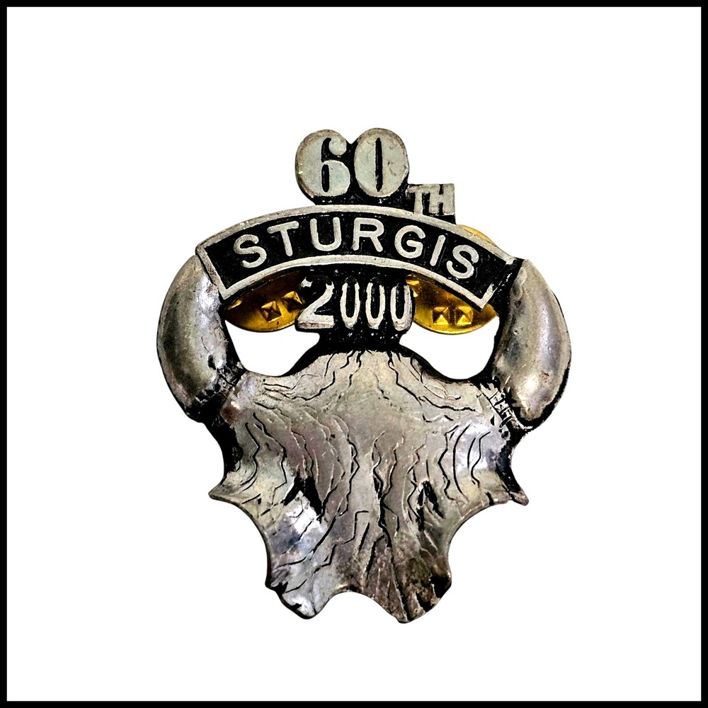 Sturgis 60th Anniversary 2000 Biker Motorcycle‎ Rally Pin Badge